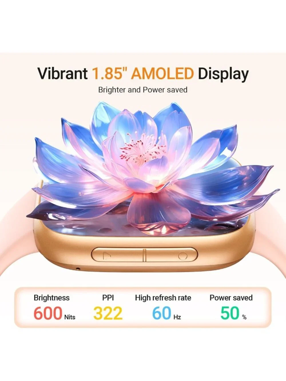 Stylish Smart Watch for Women - Make/Answer Calls, 1.85